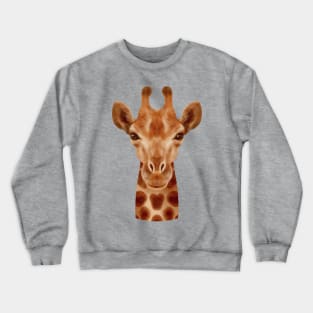 Giraffe Painting Head Hand drawn Crewneck Sweatshirt